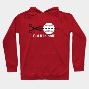 Cut the Ball in Half Baseball IQ Hitter Slang Classic Hoodie